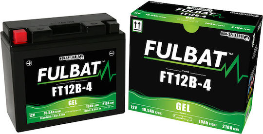 Fulbat Ful Gel Battery Ft12b-4 Yt12b-4 Gel Maintenance-free