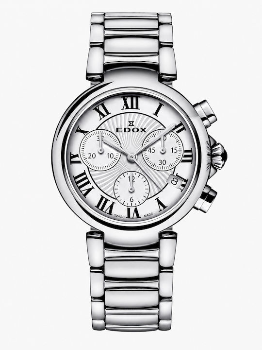 Edox Ρολόι Μπαταρίας με Μεταλλικό Μπρασελέ Edox Ρολόι Μπαταρίας με Μεταλλικό Μπρασελέ