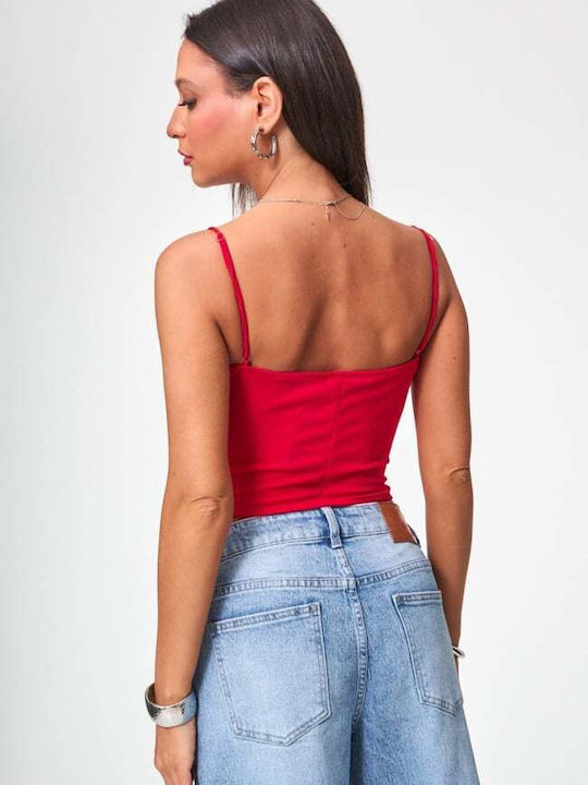 Γυναικείο Crop Top Κοκκινο