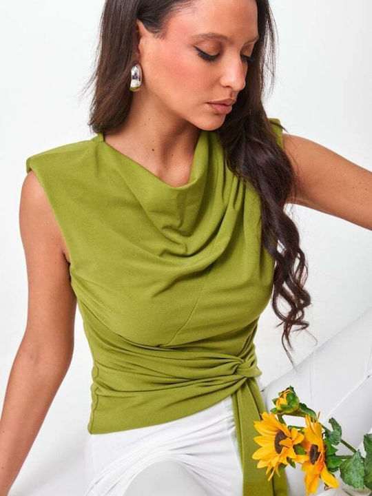 Γυναικεία Μπλούζα Αμάνικη Lime