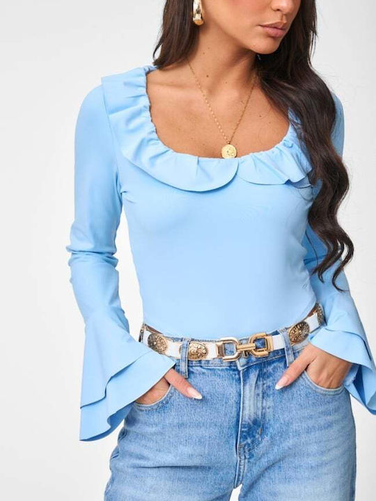 Γυναικείο Crop Top Γαλαζιο