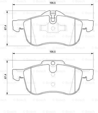 Bosch Brake Pad Set Disc Brake 0 986 424 758