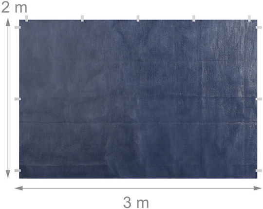 Relaxdays Wasserdichter Planen 3x2m Weiß