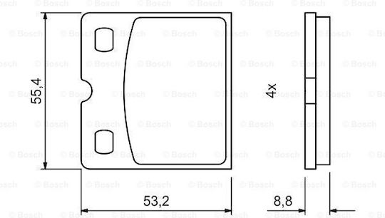 Bosch Brake Pad Set Disc Brake 0 986 494 775
