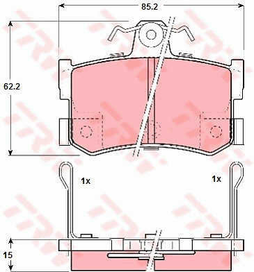 Set Plăcuțe De Frână Discuri De Frână Trw Gdb1169
