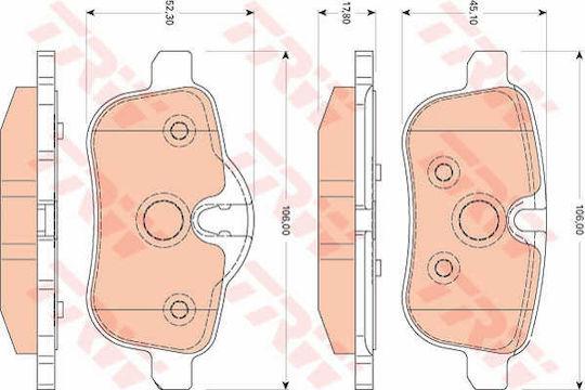 Trw Gdb1827 Brake Pad Set Disc Brake