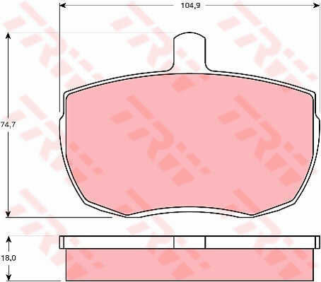 Trw Gdb341 Set Plăcuțe De Frână Disc Frână