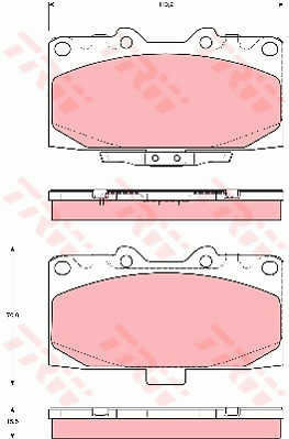 Trw Gdb3307 Disc Brake Pad Set