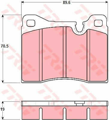 Trw Gdb261 Brake Pad Set Disc Brake