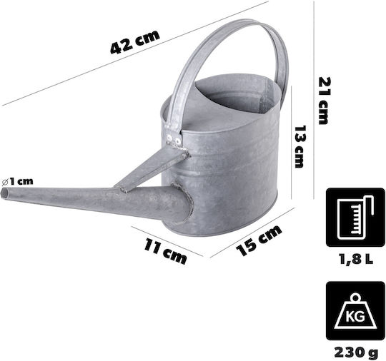 Kadax Stropitoare De Grădină Din Oțel Galvanizat 1.8l