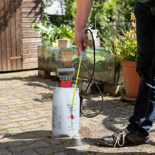 Relaxdays Pulverizator cu Presiune cu Capacitate de 5l în Culoare Roșie