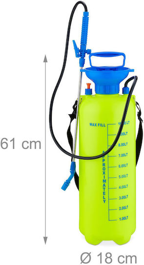 Relaxdays Pulverizator cu Presiune cu Capacitate de 10l