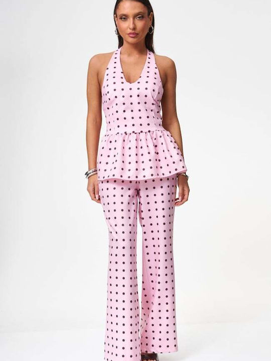 Women's Pink Set with Trousers