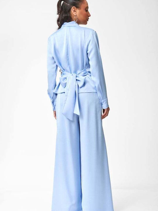 Women's Light Blue Set with Trousers