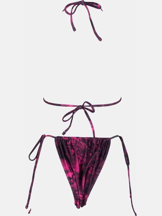 Set Bikini 3 Pieces Triangle Magenta