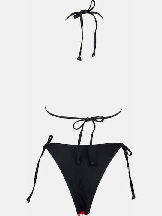 Set Bikini 3 Τεμαχίων Τριγωνάκι Μαυρο