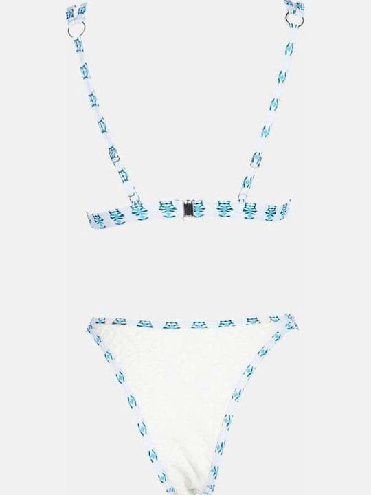 Set Bikini 3 Τεμαχίων Τριγωνάκι Ασπρο