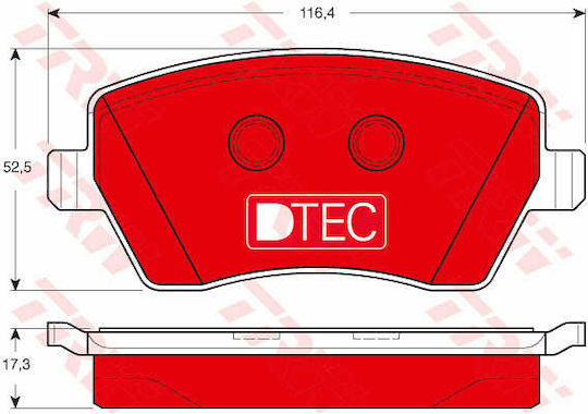 Trw Gdb3332dte Brake Pad Set Disc Brake