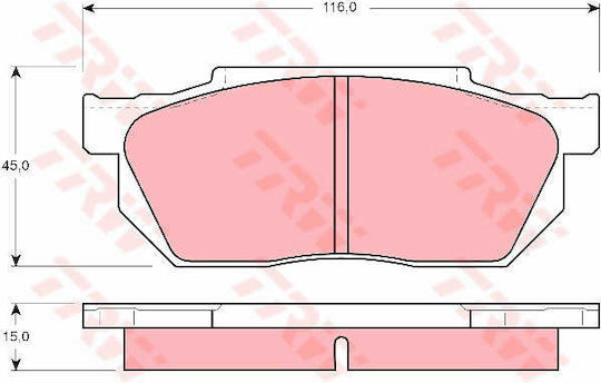 Trw Gdb358 Brake Pad Set Disc Brake