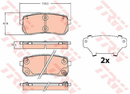 Trw Gdb2112 Disc Brake Pad Set