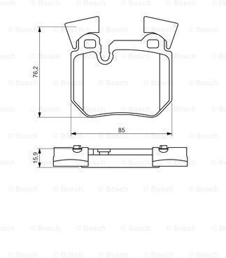 Bosch Bremsbelag Set Scheibenbremse