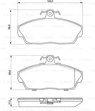 Bosch Disc Brake Pad Set 0 986 424 566