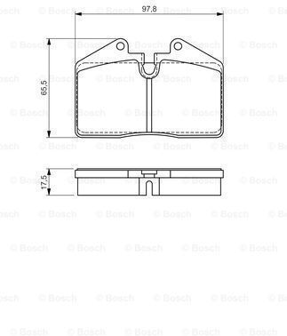 Bosch Bremsbelag Set Scheibenbremse