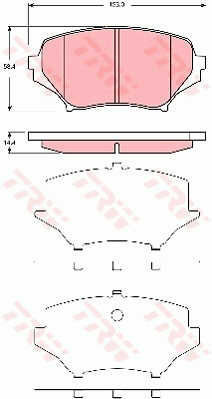 Trw Gdb3401 Disc Brake Pad Set