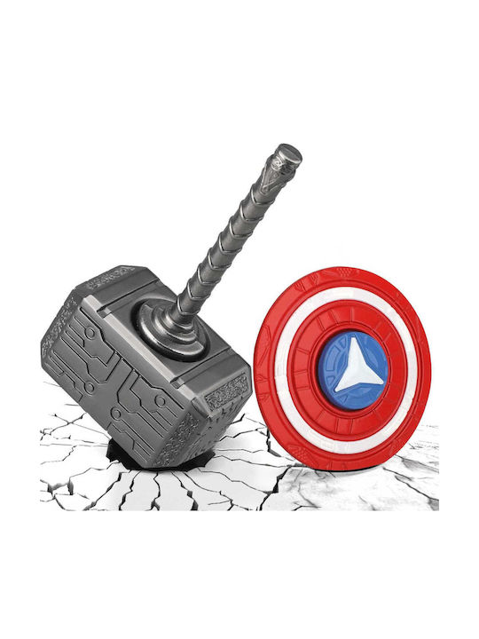 Fidget Spinner Keychain 2 In 1 – Hammer & Shield Superhero A43645