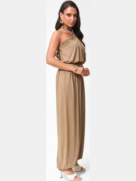 Damen Jumpsuit Braun