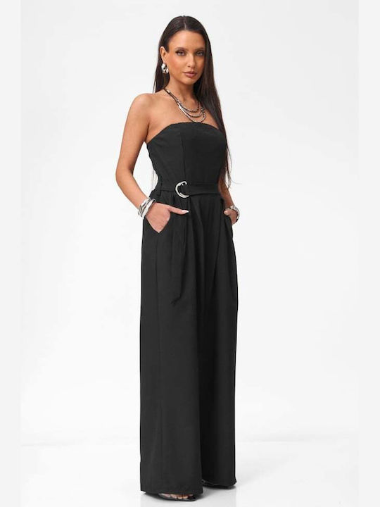 Damen Strapless Vollbein-Formular Schwarz