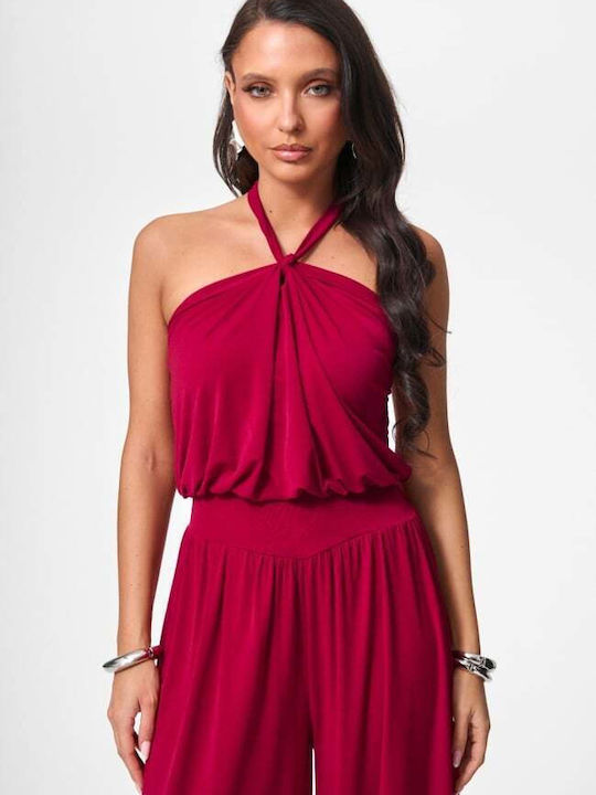 Women's Red One-piece Jumpsuit