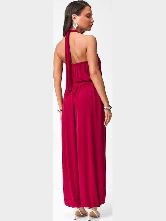 Women's Red One-piece Jumpsuit