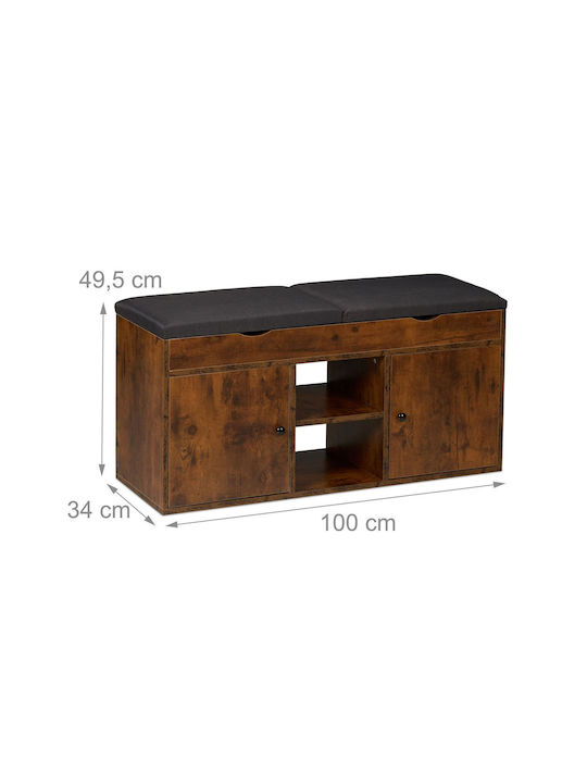 Dulap Pentru Pantofi Din Lemn 100x34x49.5cm