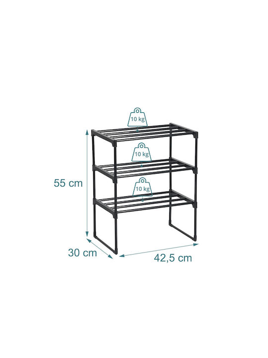 Organizator Pantofi Metalic 117x30x72cm