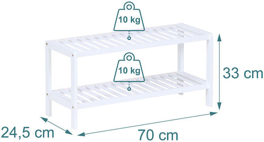 Organizator Pantofi din Bambus 70x24.5x33.5cm