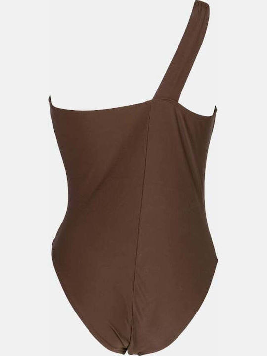 Swimsuit with Openings Brown