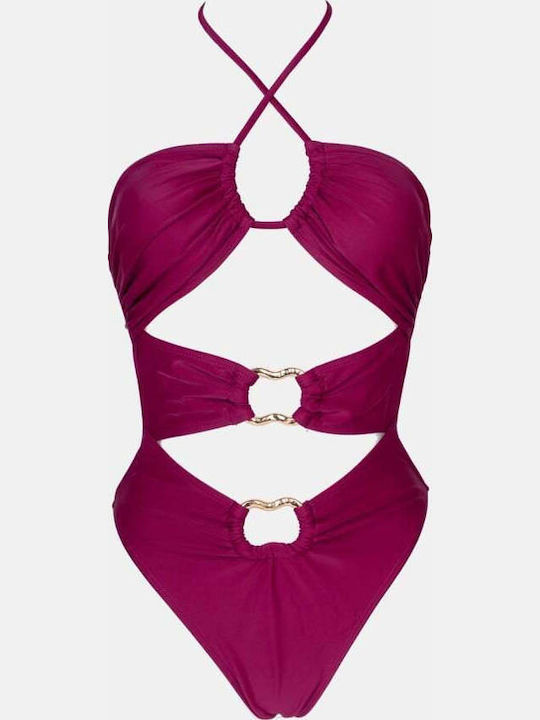 Costum De Baie Întreg Magenta