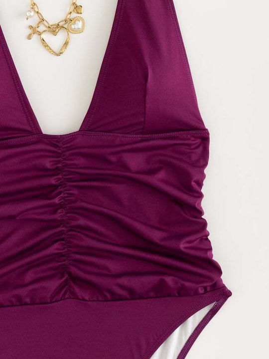 Costum De Baie Întreg Bordo