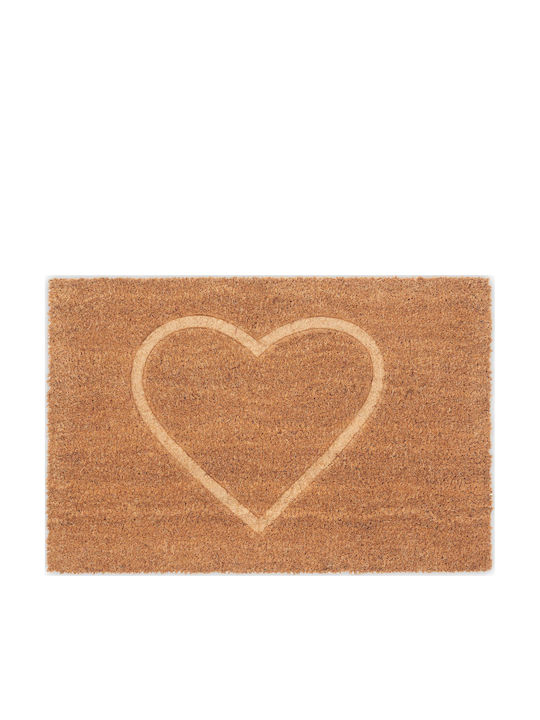 Relaxdays Doormat From Coconut Tree Beige 60cm