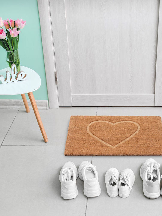 Relaxdays Doormat From Coconut Tree Beige 60cm