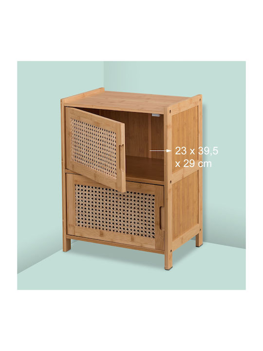 Noptieră Din Bambus Bej 56x42x30cm