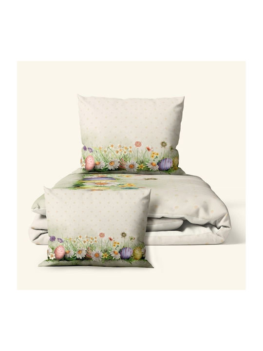 Lenjerii Deosebite Set Huse Pentru Pilote 100% Bumbac 200x220cm Dublu Cu 2 Fețe De Pernă & 1 Cearceaf Egly