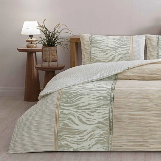 Tac Σετ Διπλή 200x220cm Beige