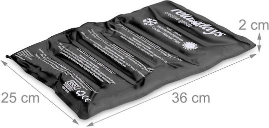 Relaxdays Large Hot Cold Gel Compress Black White Black 2x36x25 Cm