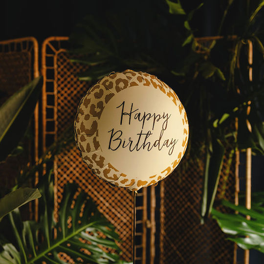 Балон Кръгла Рожден Ден Фолио ''Happy Birthday''