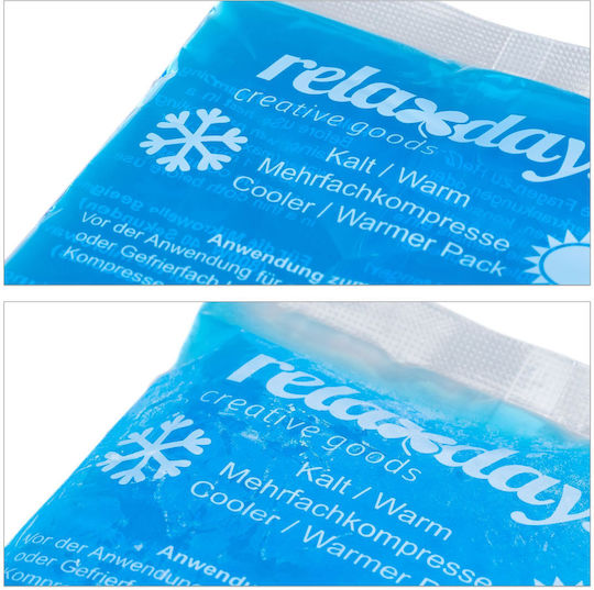 Set 8 Relaxdays Cold Gel Packs Blue White 1x15x9 Cm