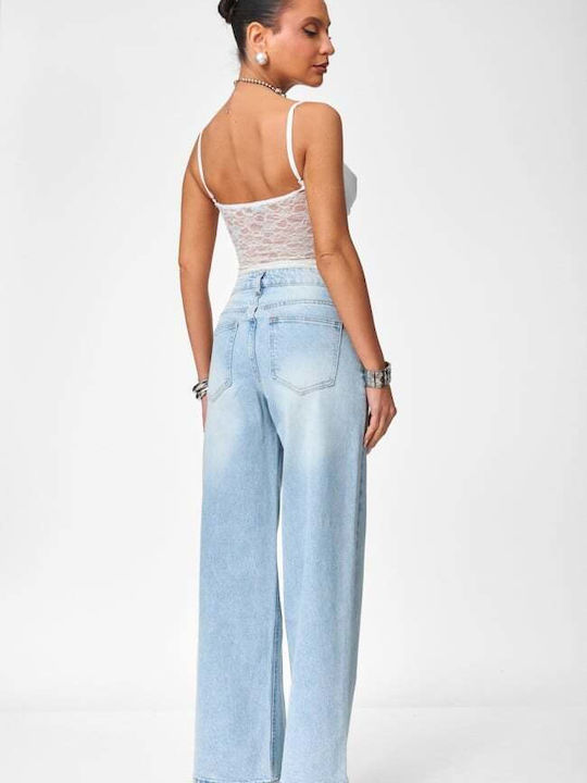 Women's Jean Pants in Wide Leg Style