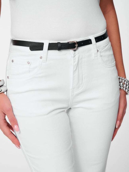 Women's Jean Flared Pants White