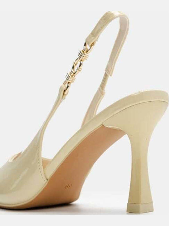 Pumps Aus Gelb Lackleder